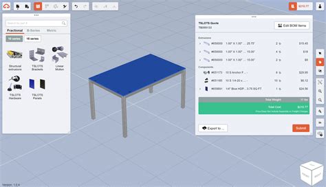 t slot furniture|TBUILD™ Design Software .